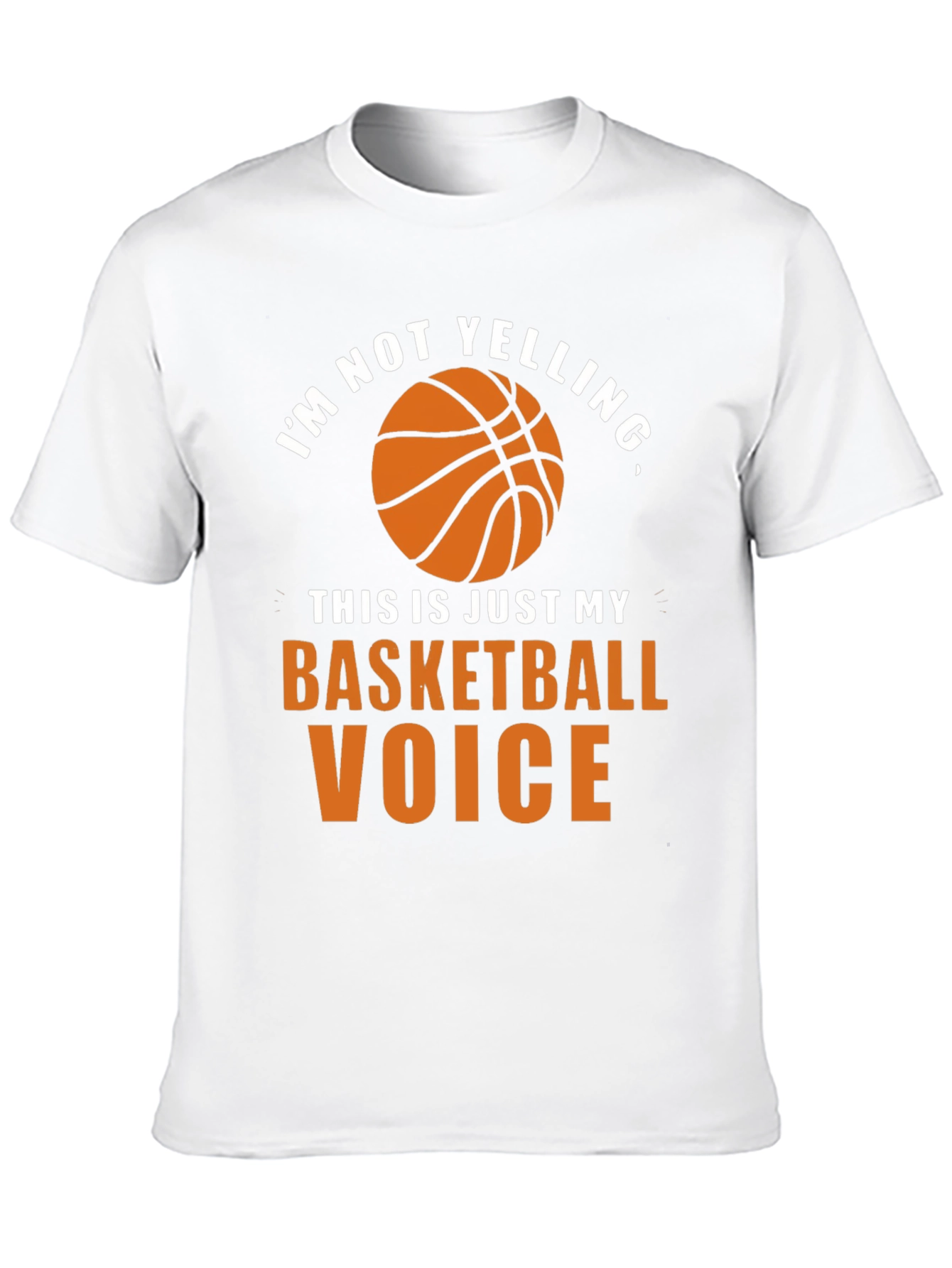 Basketball Voice T-Shirt - Funny Graphic Tee