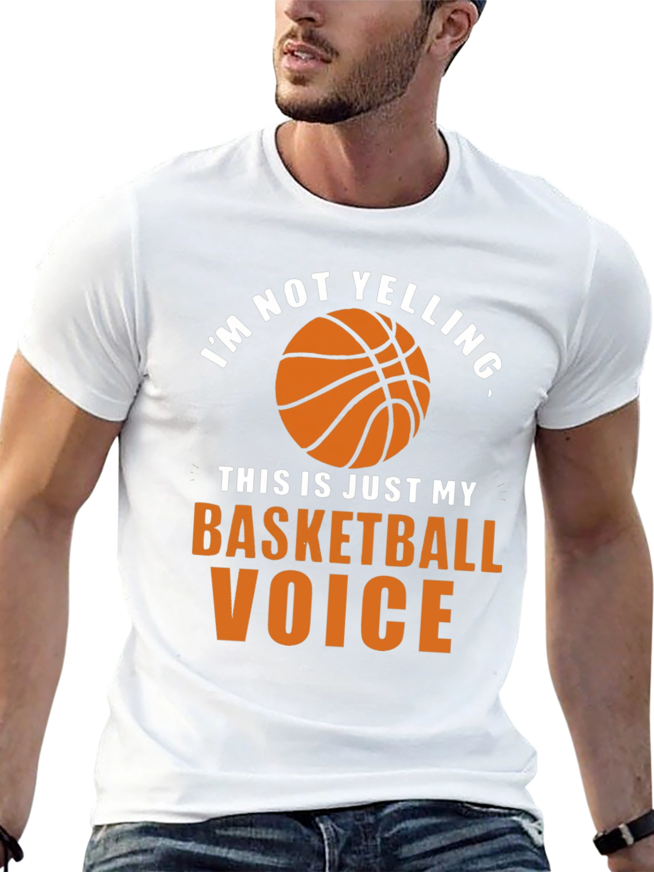 Basketball Voice T-Shirt - Funny Graphic Tee