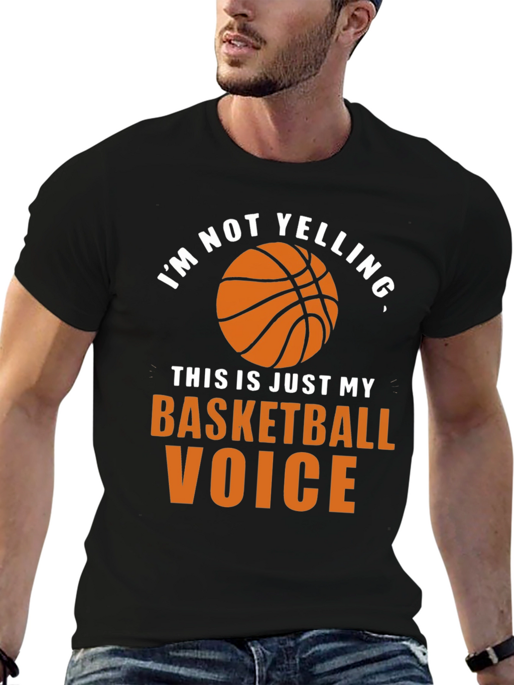 Basketball Voice T-Shirt - Funny Graphic Tee