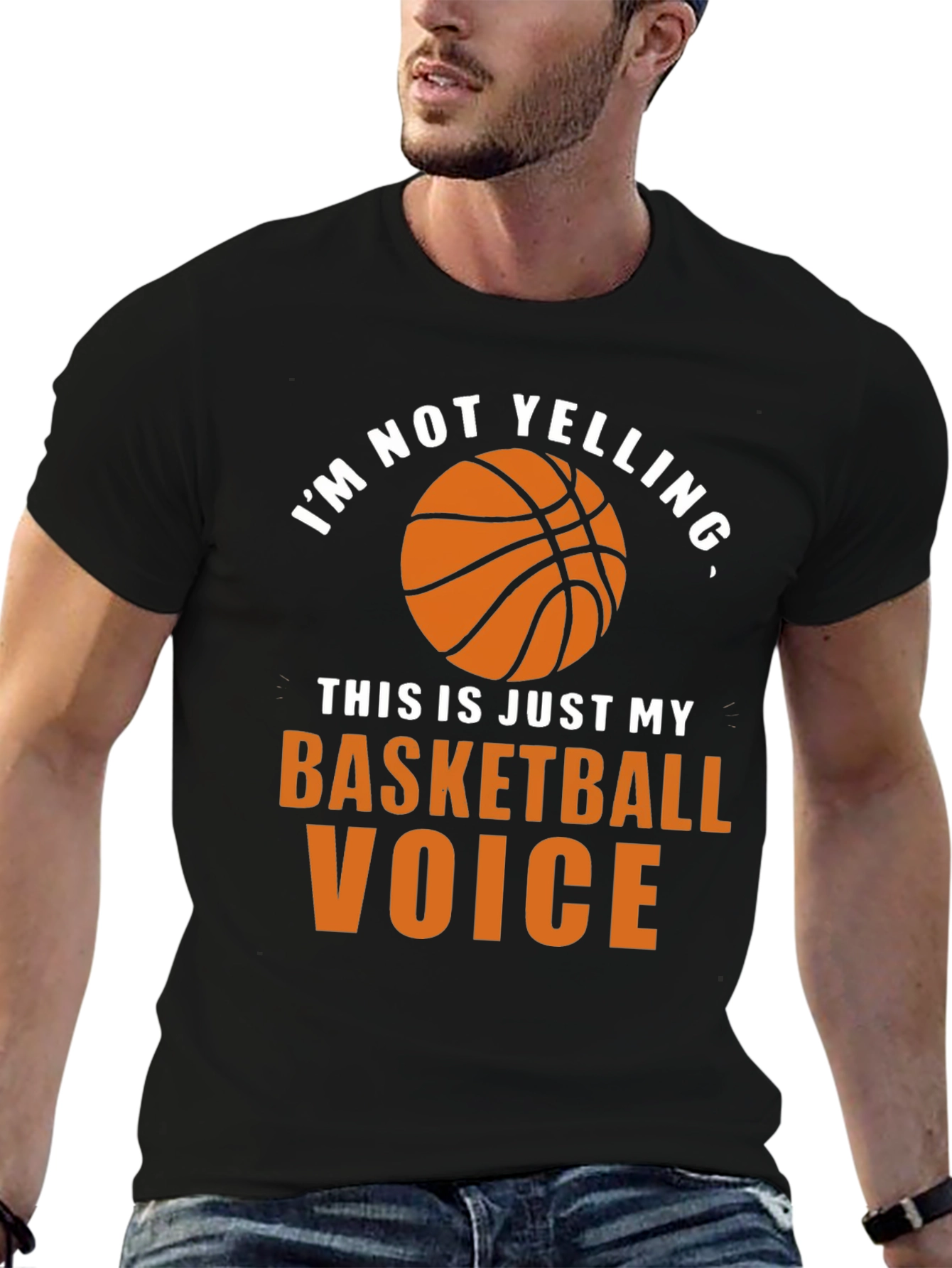 Basketball Voice T-Shirt - Funny Graphic Tee