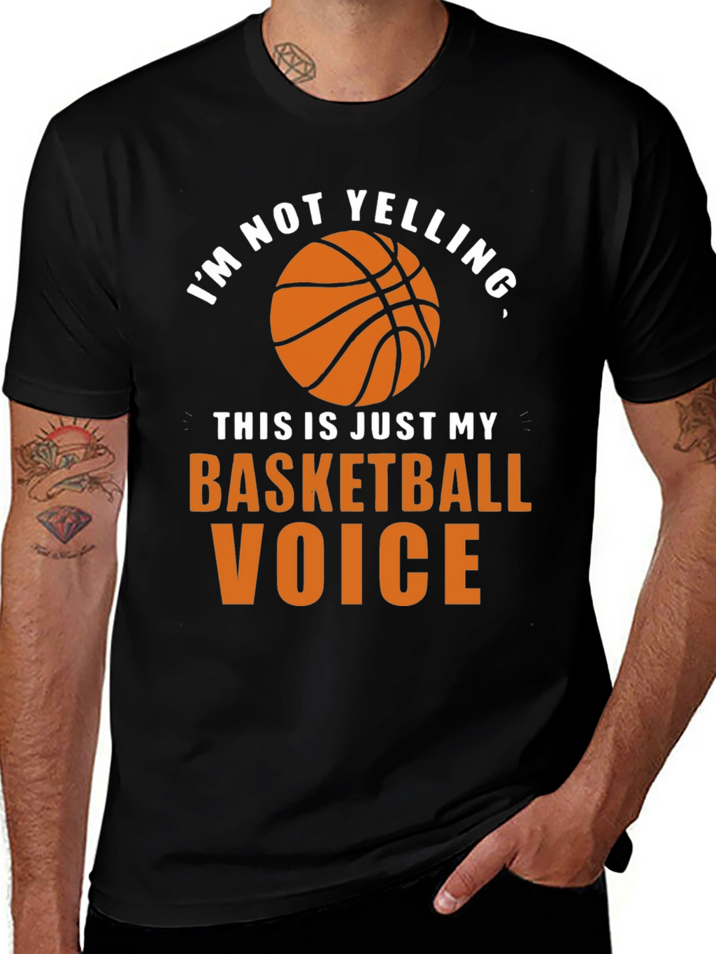 Basketball Voice T-Shirt - Funny Graphic Tee