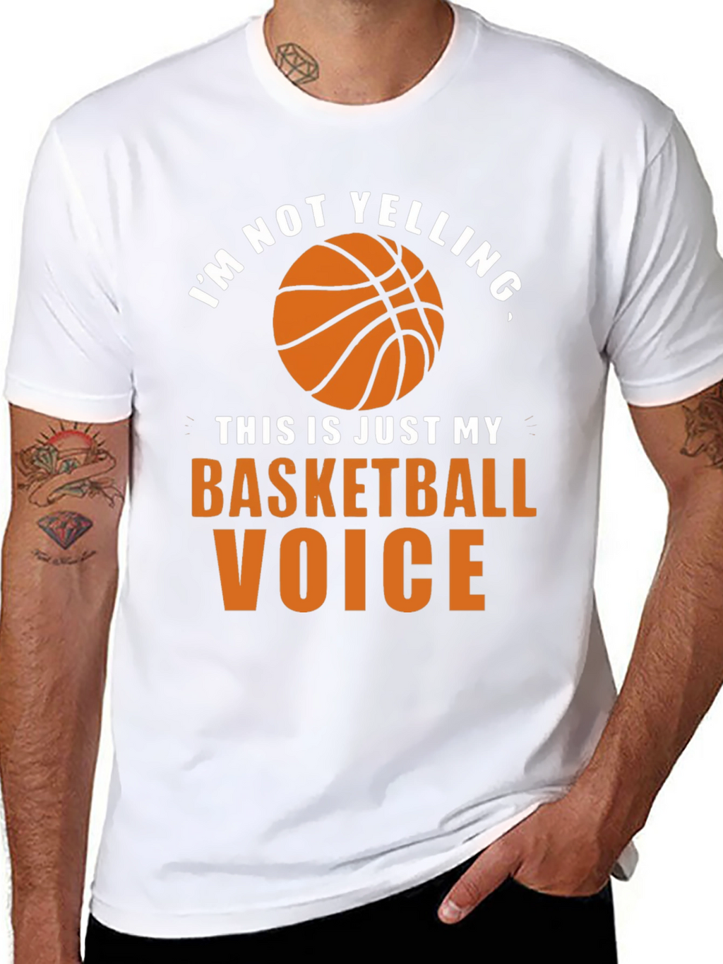 Basketball Voice T-Shirt - Funny Graphic Tee