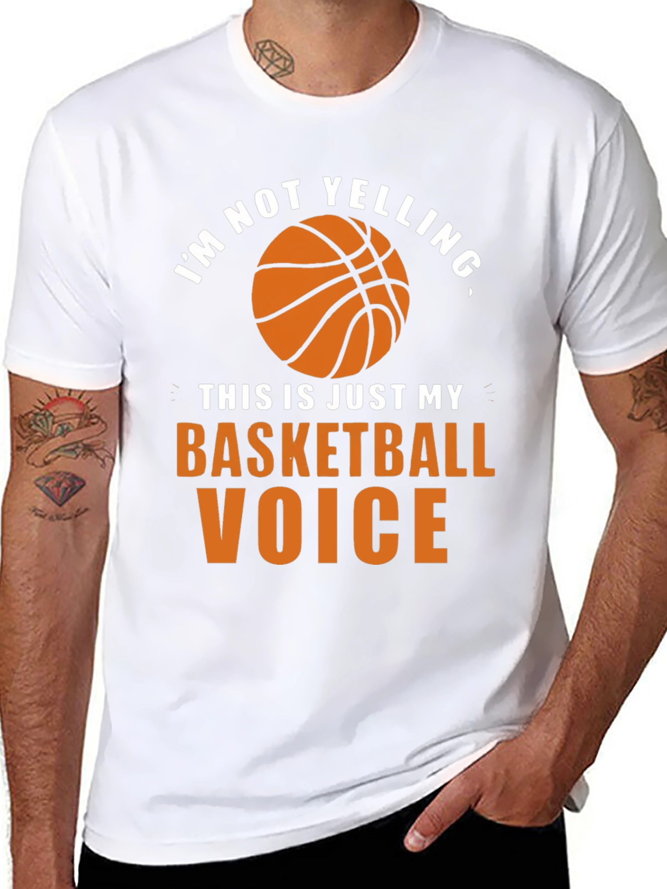 Basketball Voice T-Shirt - Funny Graphic Tee