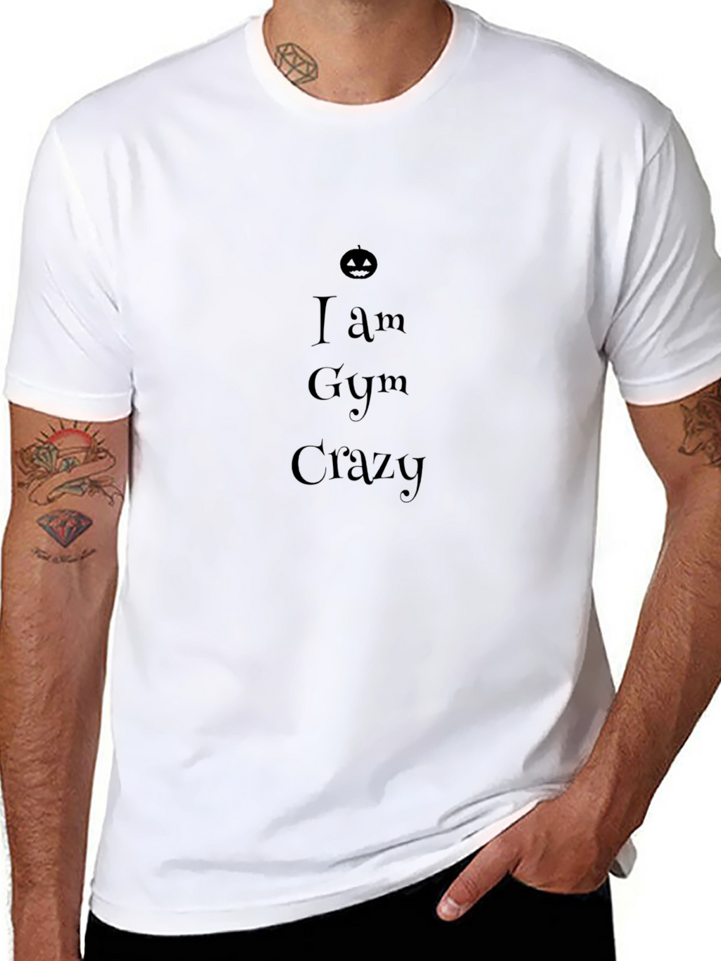 I Am Gym Crazy Black T-Shirt