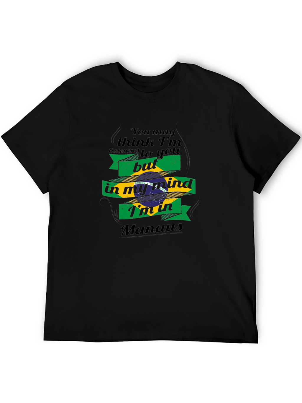 Manaus Mind T-Shirt - Brazil Flag Design