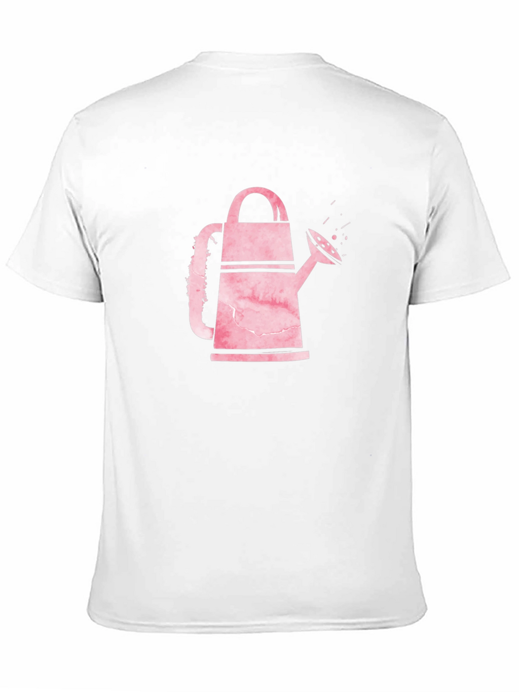 Watering Can Graphic Tee - Black Cotton Shirt