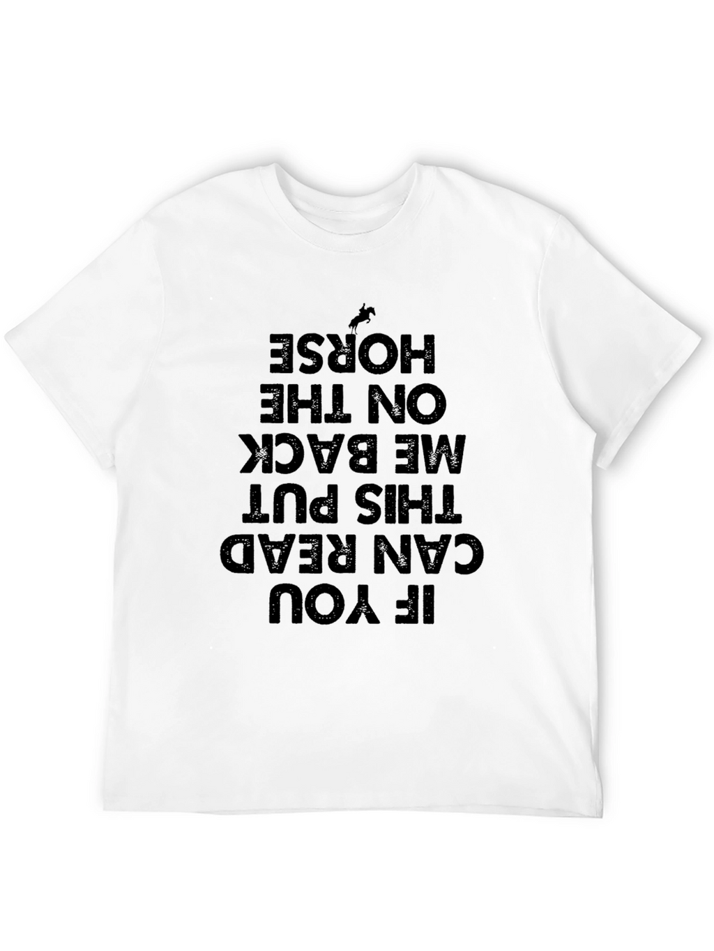 Humorous Horseback Riding T-Shirt: Read to Ride!