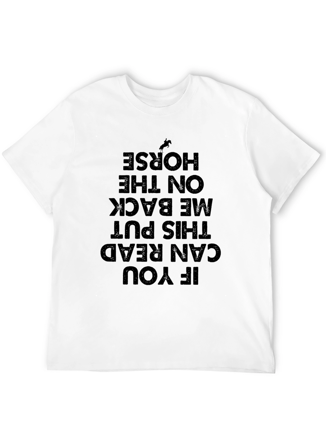 Humorous Horseback Riding T-Shirt: Read to Ride!