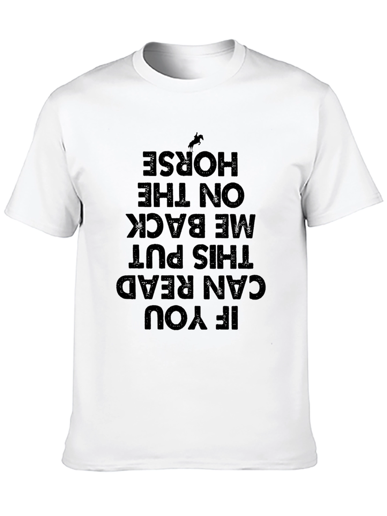 Humorous Horseback Riding T-Shirt: Read to Ride!