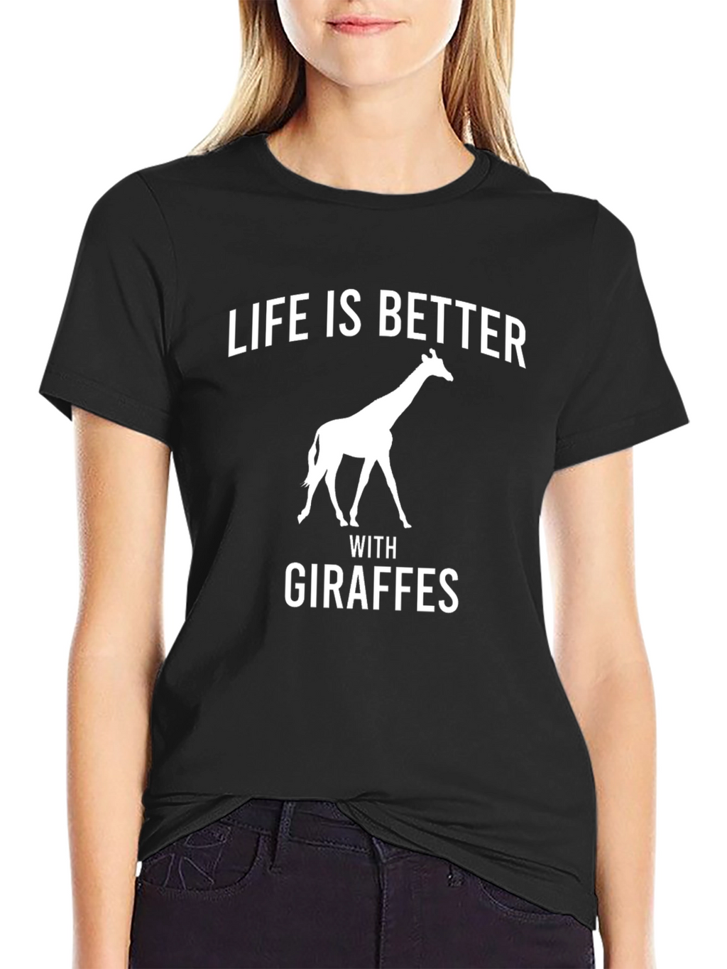 Life is Better with Giraffes Mens T-Shirt