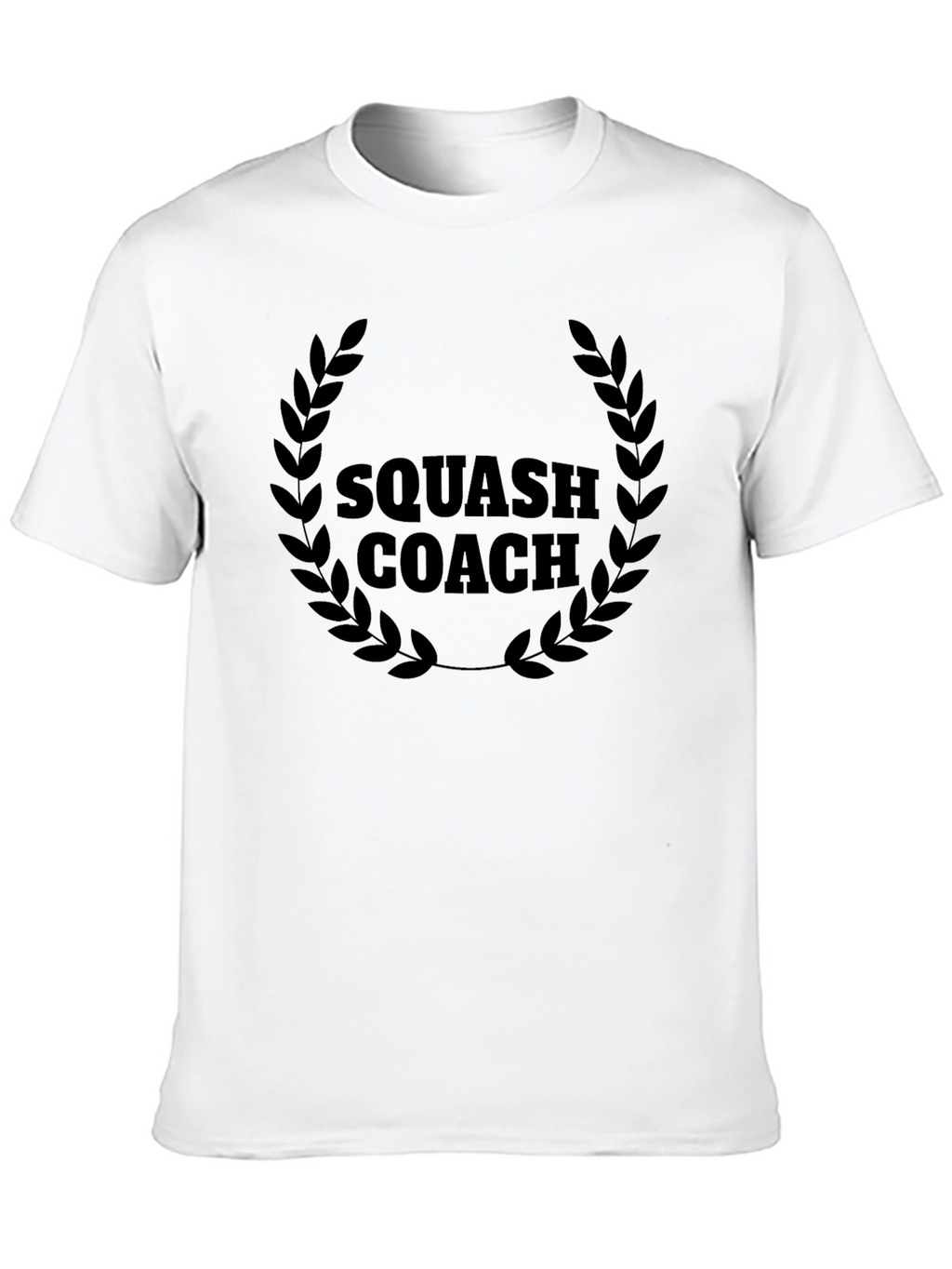Squash Coach Graphic Tee - Black Cotton T-Shirt