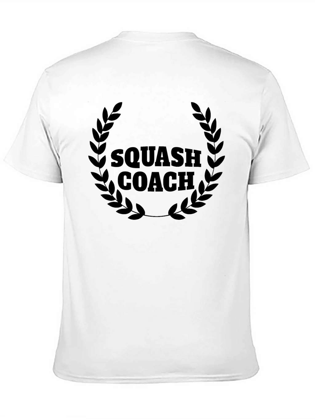 Squash Coach Graphic Tee - Black Cotton T-Shirt
