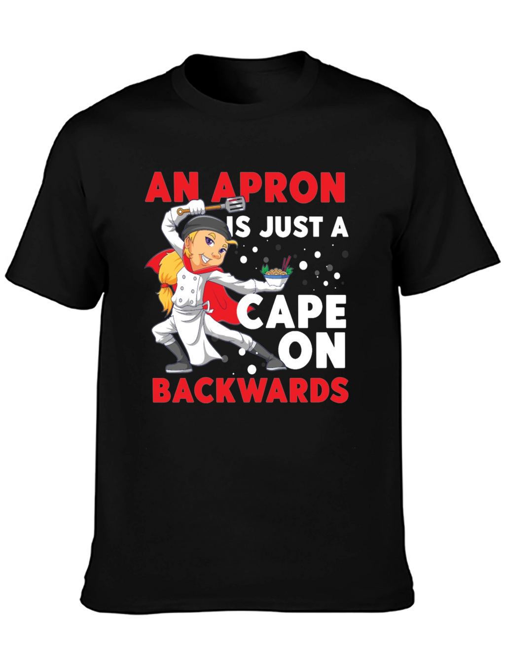 Apron Cape Backwards Graphic T-Shirt