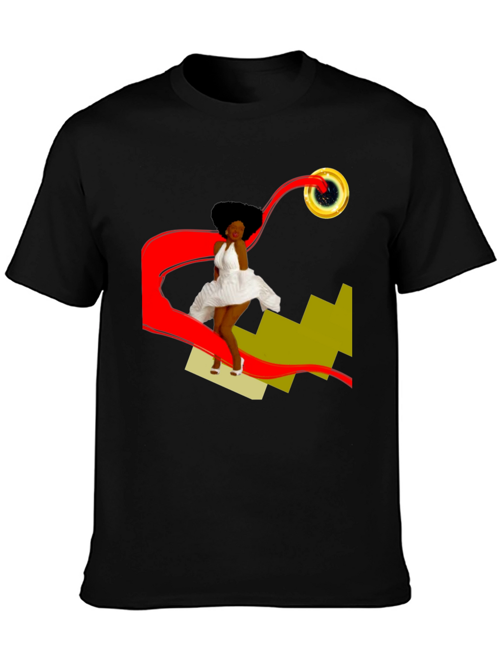 Stylish Graphic T-Shirt: Retro-Pop Art Design