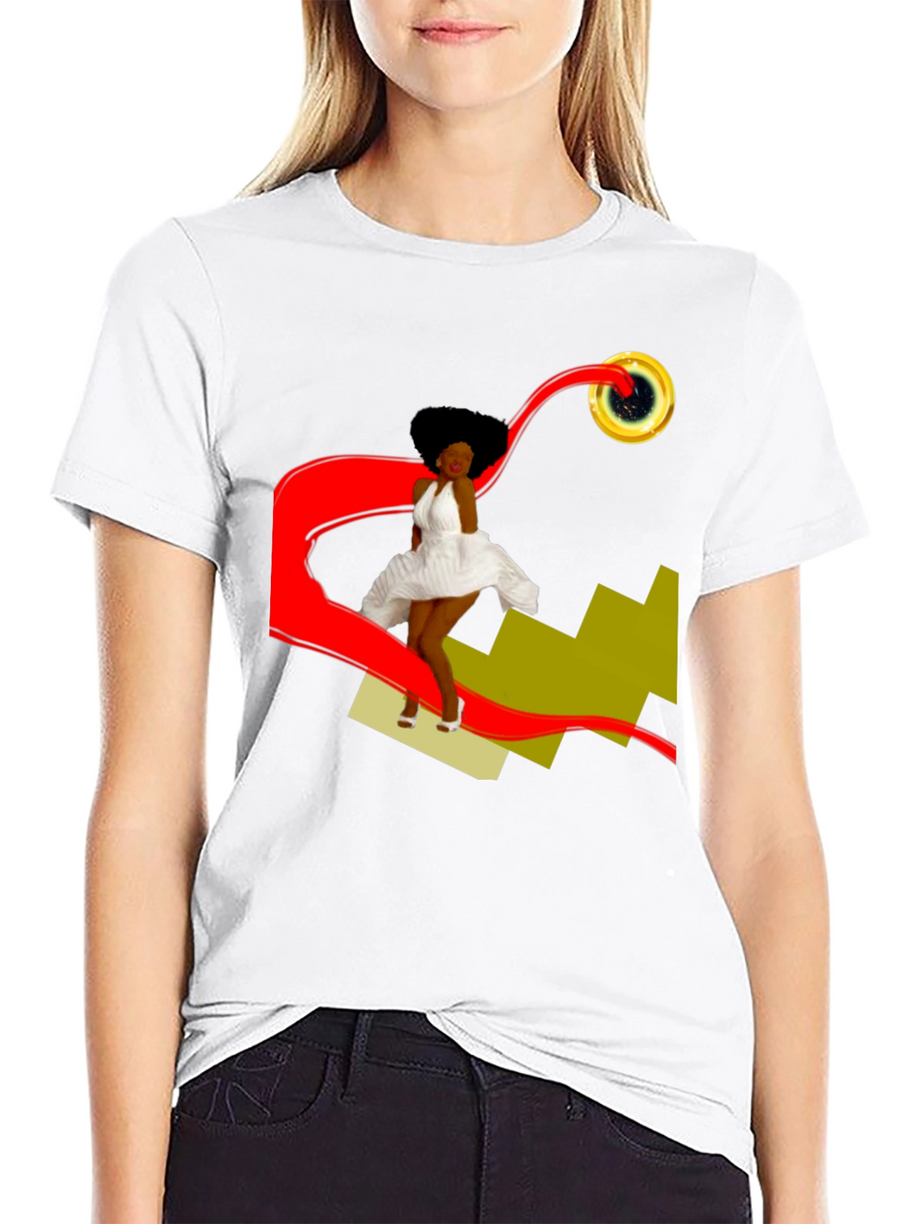 Stylish Graphic T-Shirt: Retro-Pop Art Design