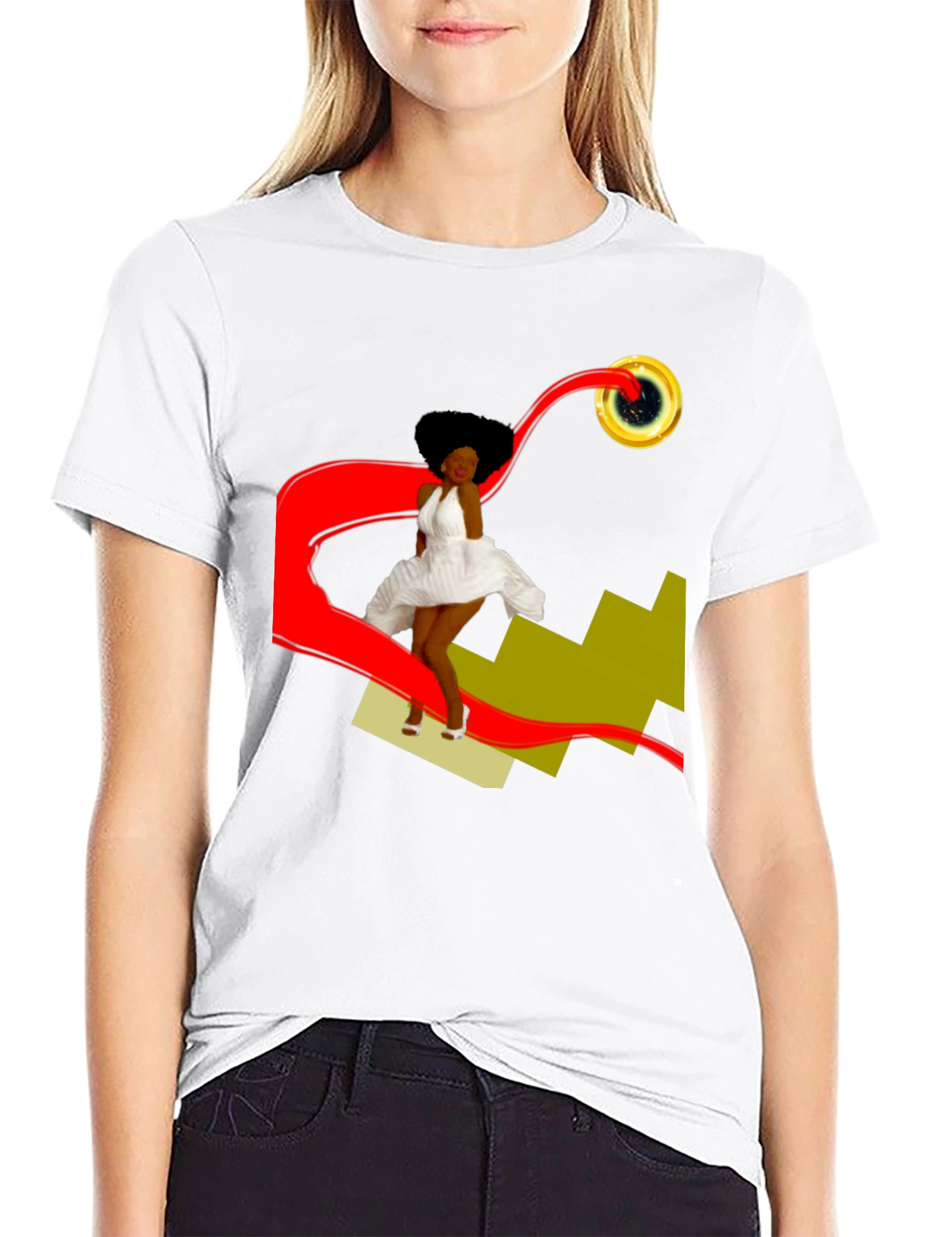 Stylish Graphic T-Shirt: Retro-Pop Art Design