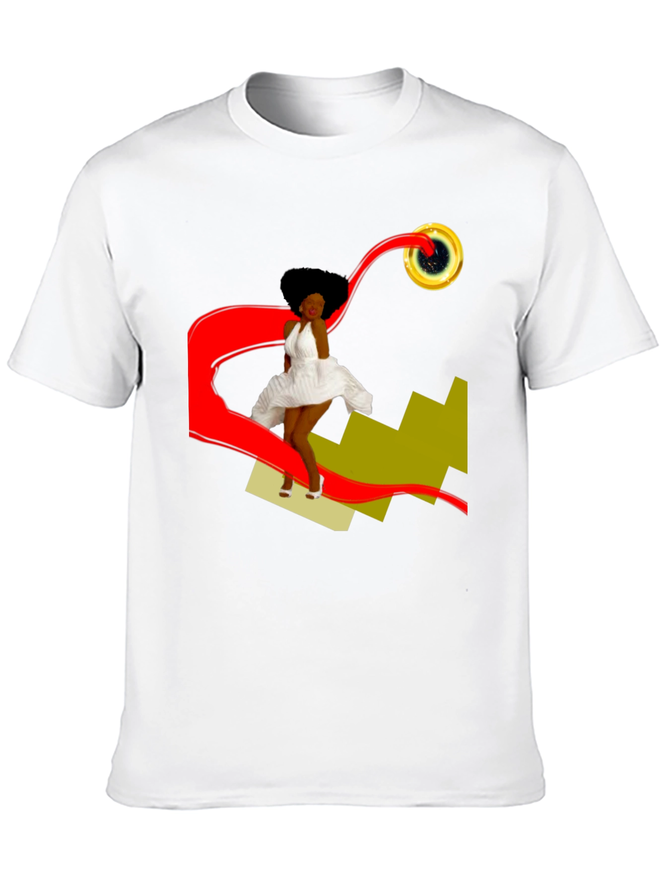 Stylish Graphic T-Shirt: Retro-Pop Art Design