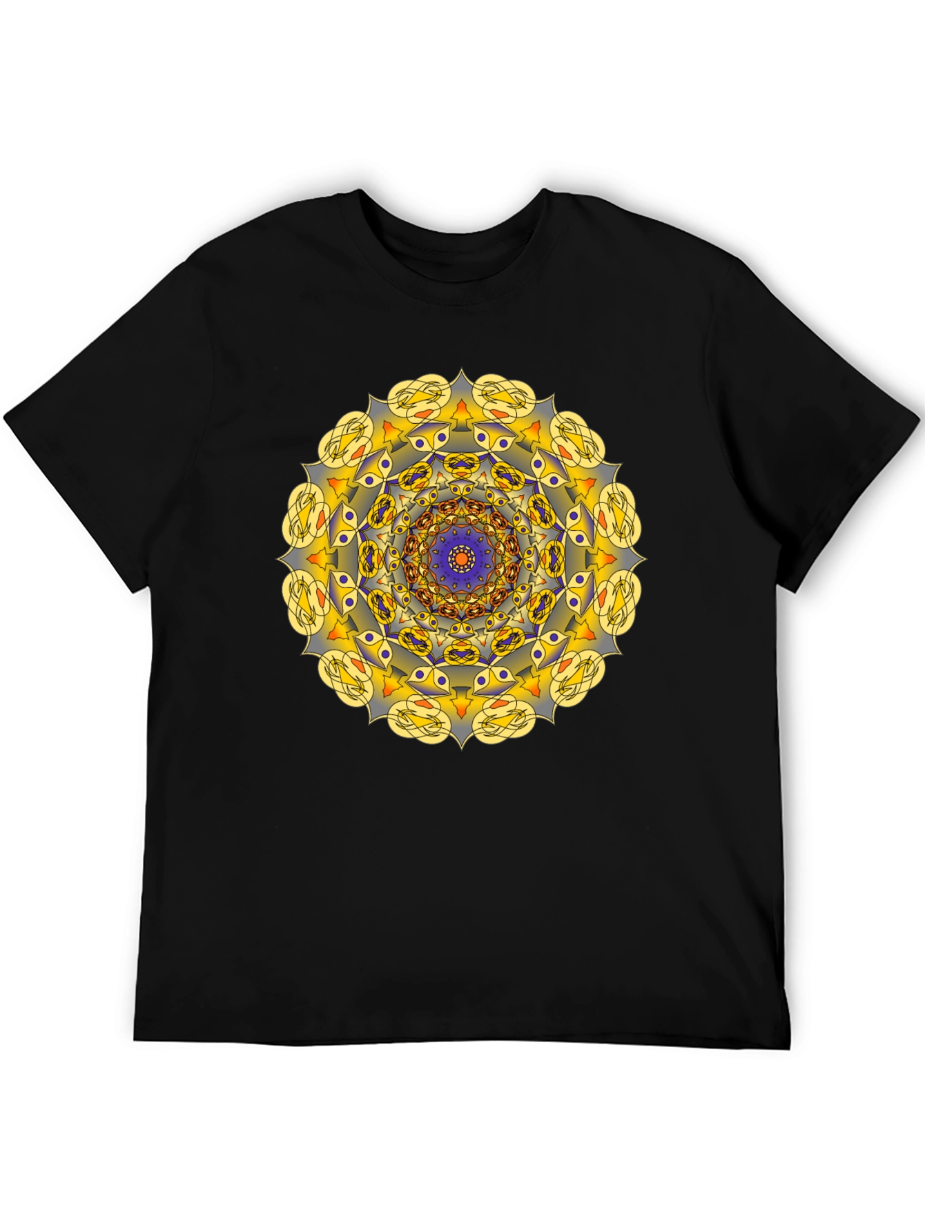 Mandala Graphic Black Tee