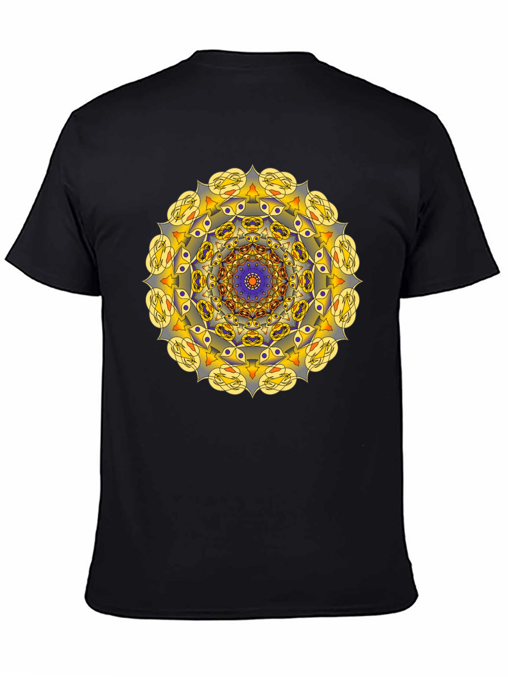 Mandala Graphic Black Tee