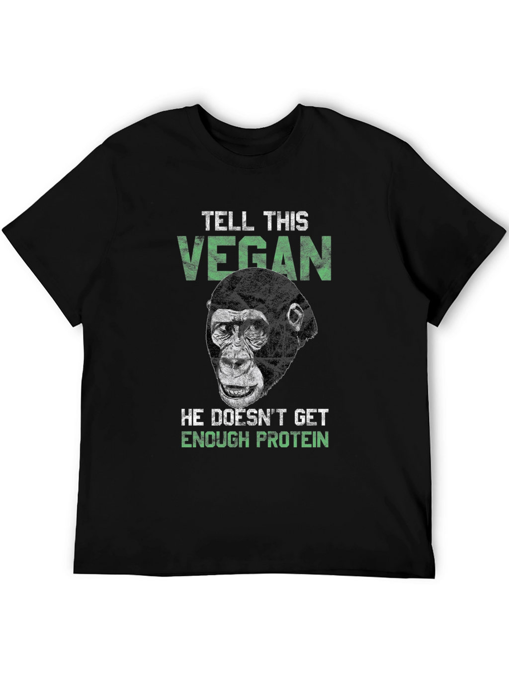 Vegan Gorilla Graphic Tee - Protein Power!