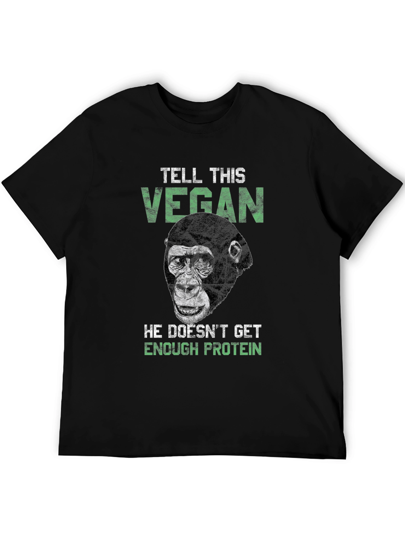 Vegan Gorilla Graphic Tee - Protein Power!