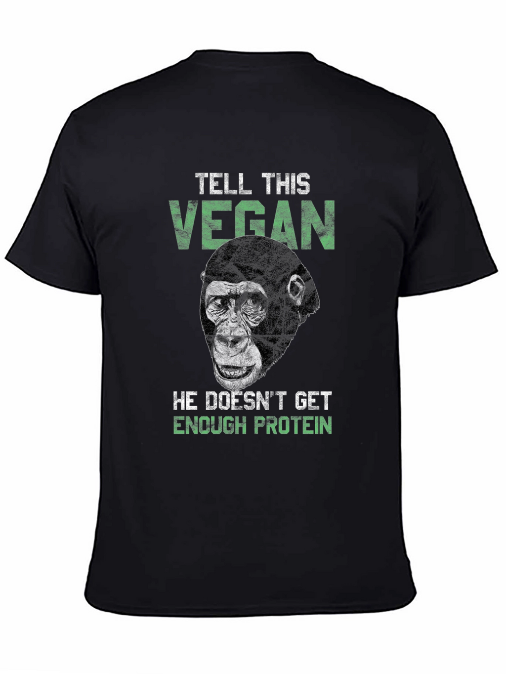 Vegan Gorilla Graphic Tee - Protein Power!