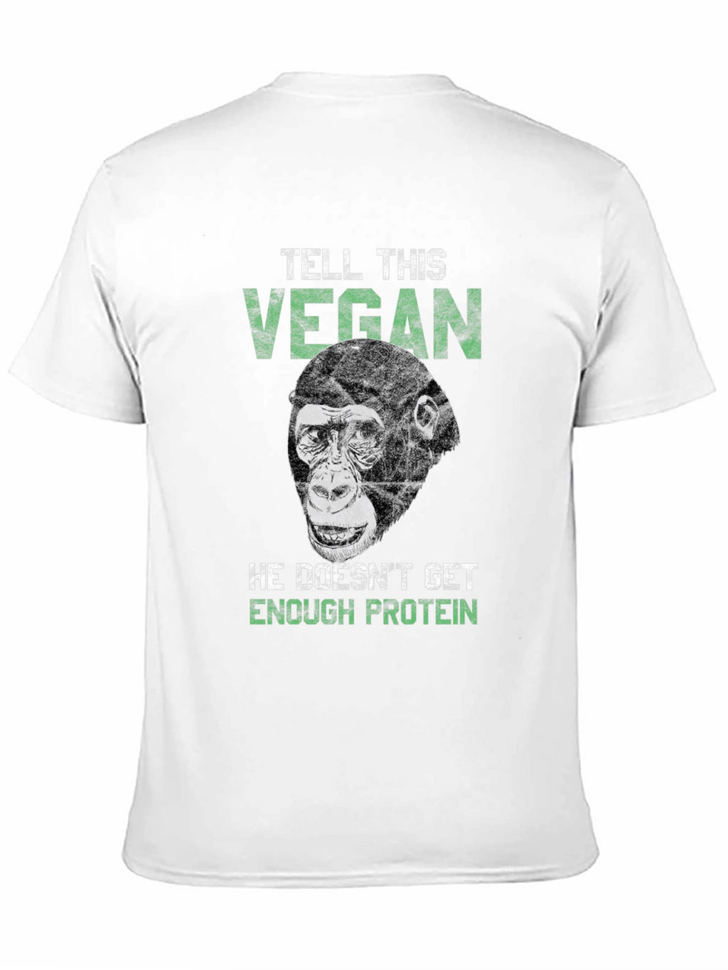 Vegan Gorilla Graphic Tee - Protein Power!