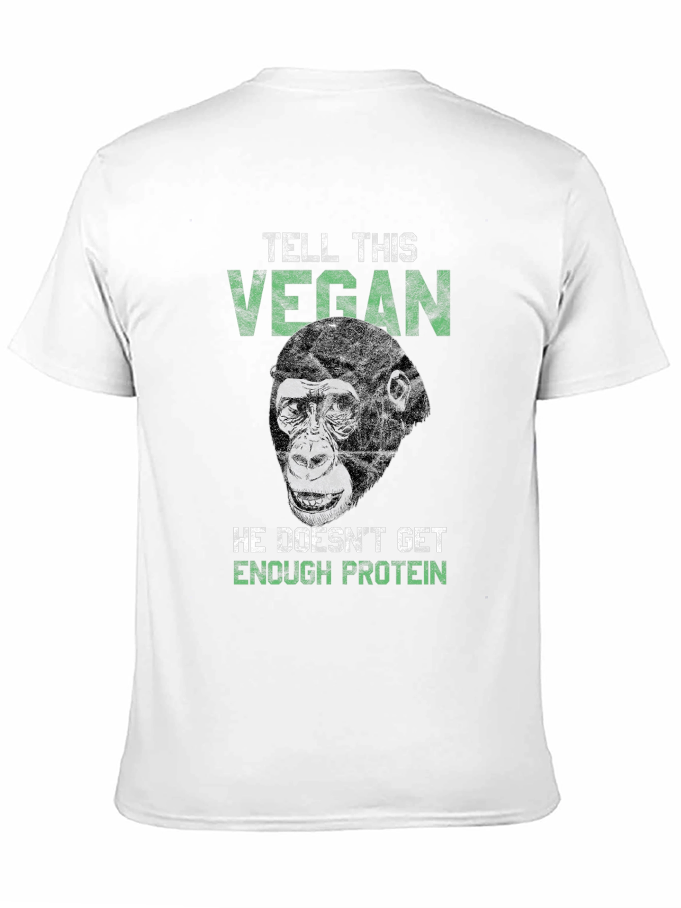 Vegan Gorilla Graphic Tee - Protein Power!