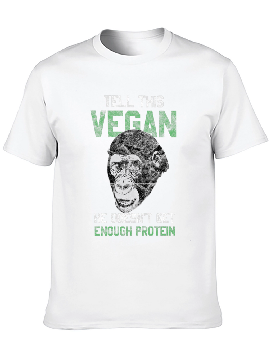 Vegan Gorilla Graphic Tee - Protein Power!
