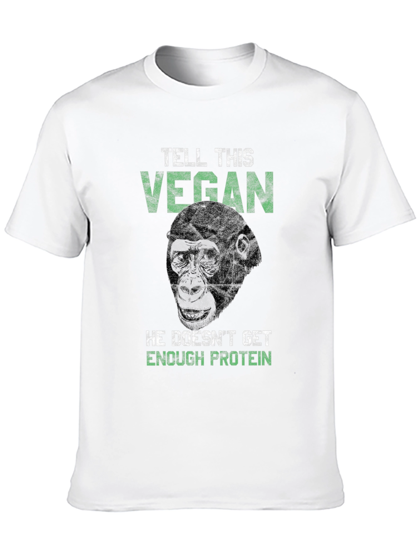 Vegan Gorilla Graphic Tee - Protein Power!