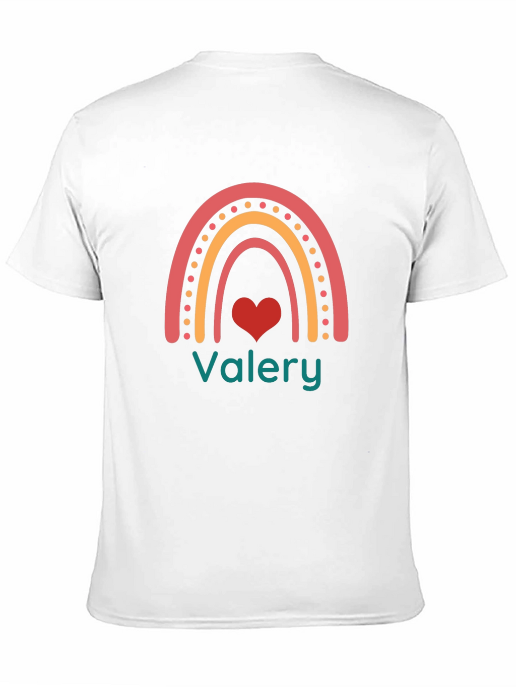 Valery Rainbow Heart Custom T-Shirt