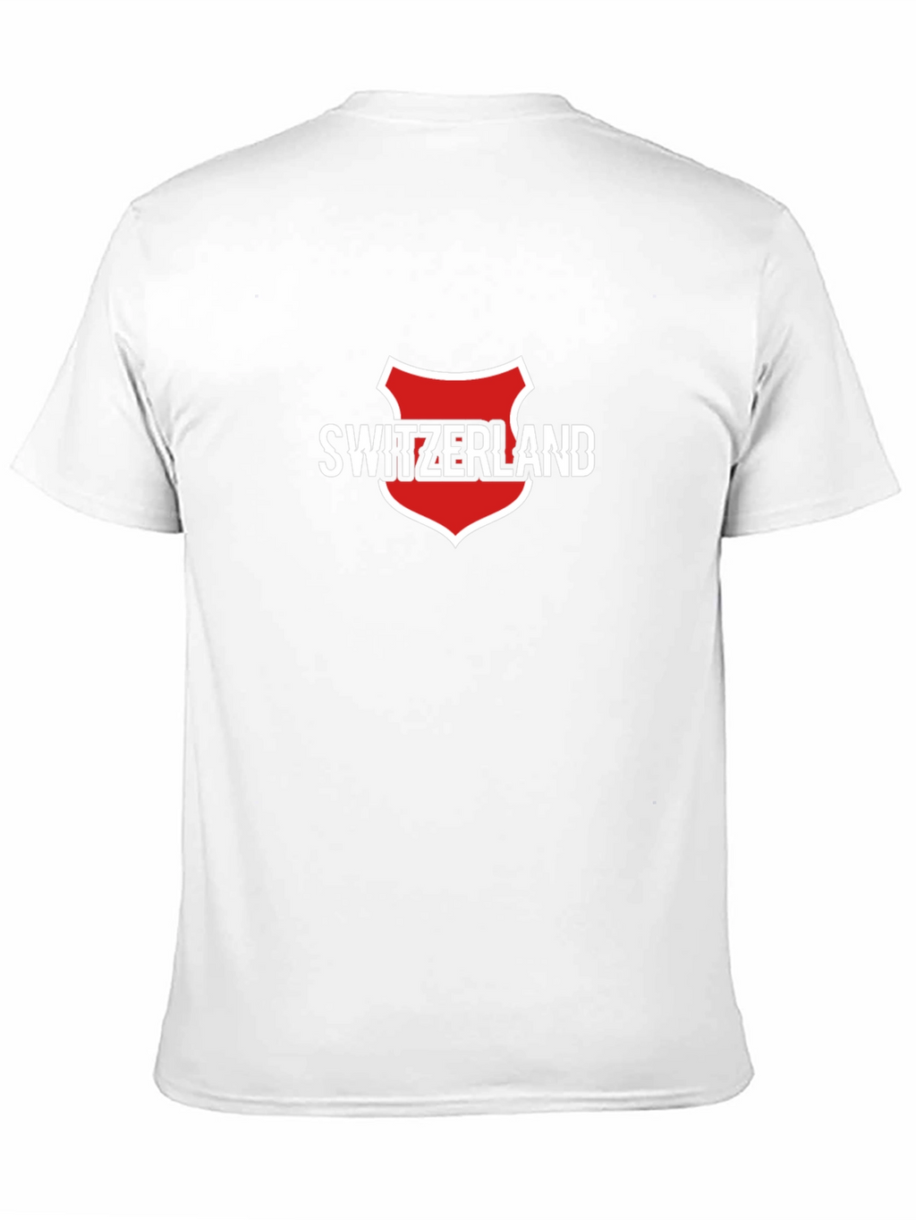 Switzerland Shield Graphic Tee - Black Cotton T-Shirt