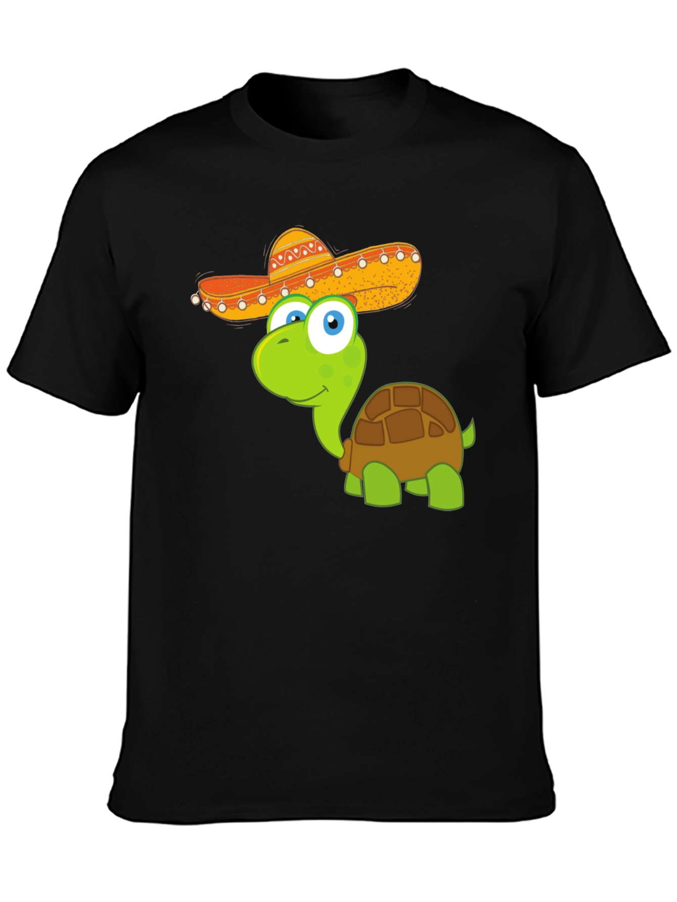 Cartoon Turtle with Sombrero T-Shirt