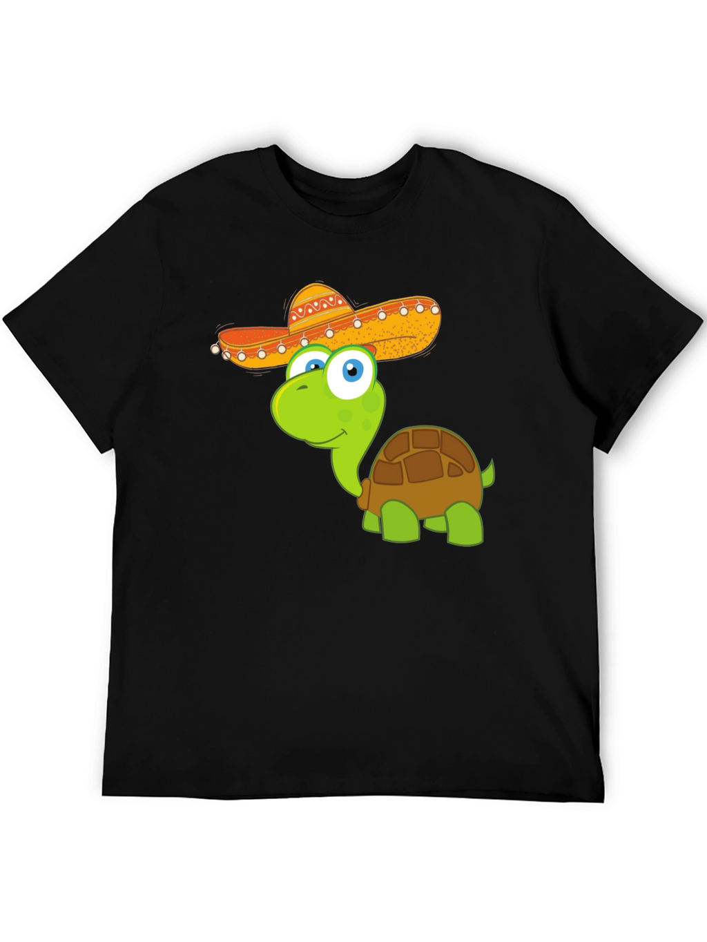 Cartoon Turtle with Sombrero T-Shirt