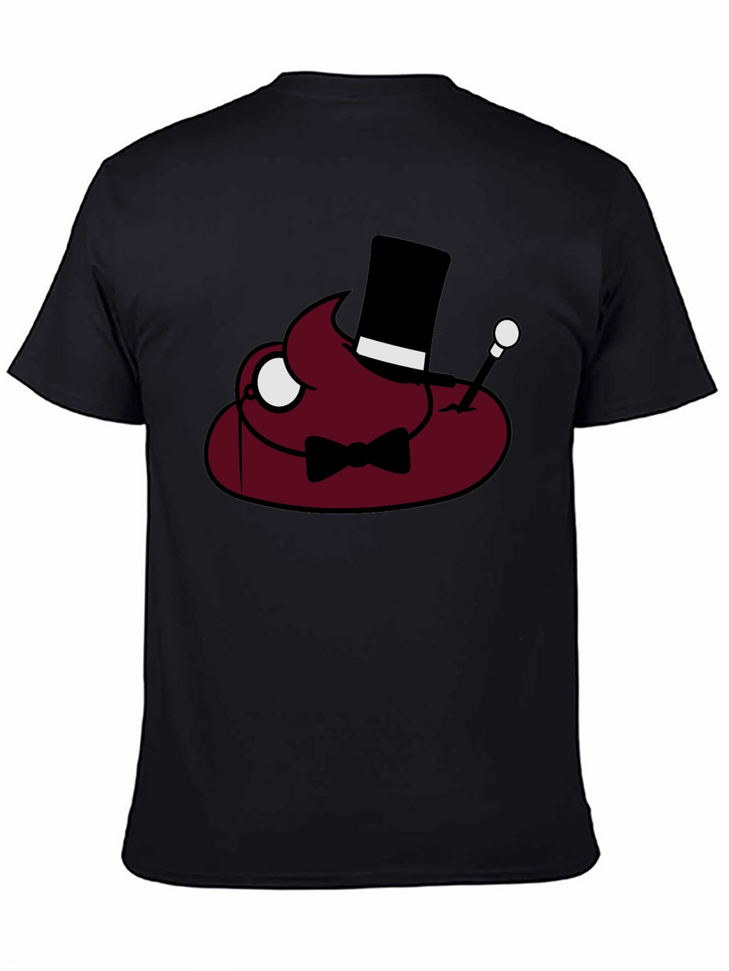 Poop Emoji Gentleman T-Shirt - Funny Humor Tee