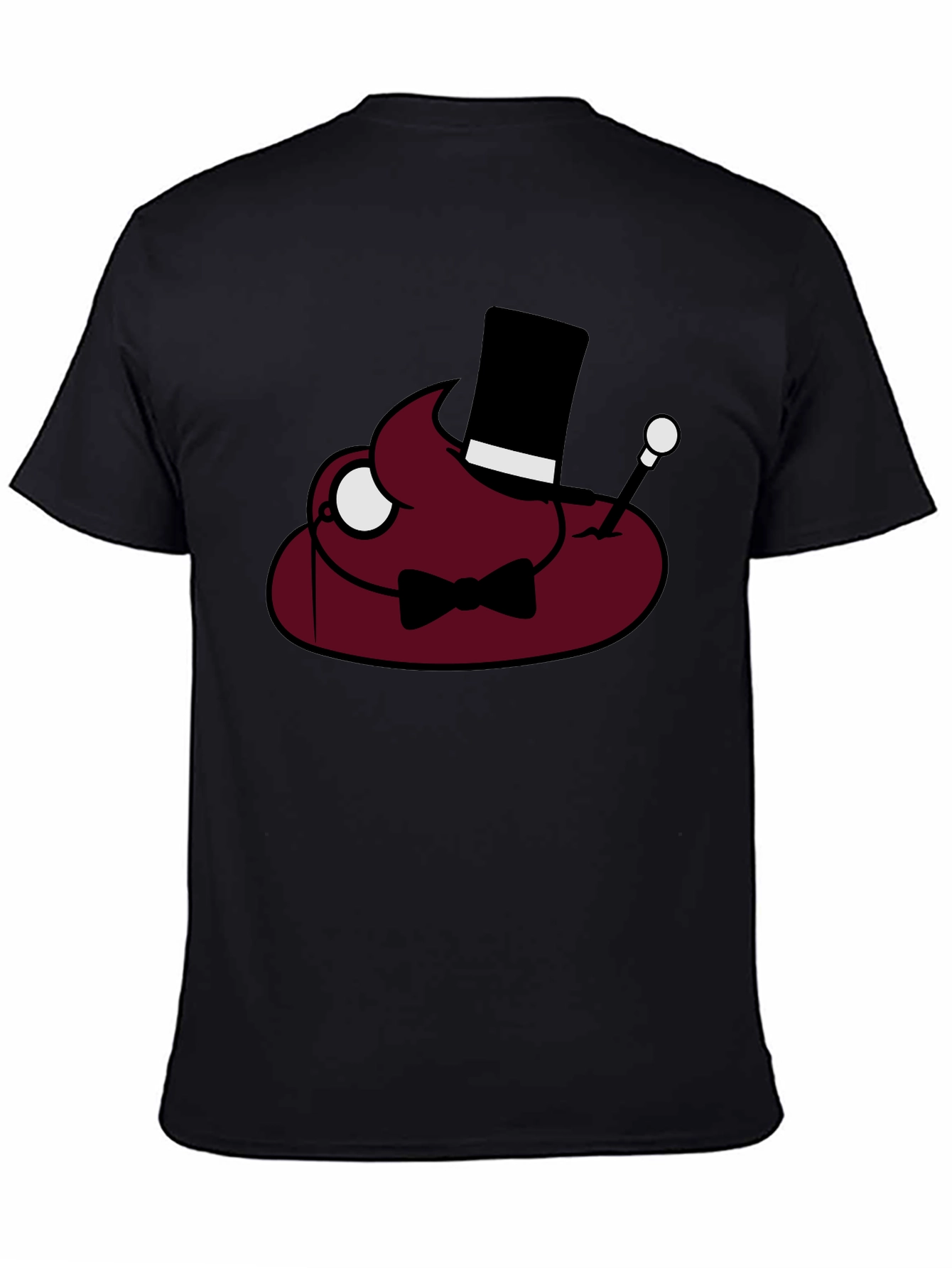 Poop Emoji Gentleman T-Shirt - Funny Humor Tee