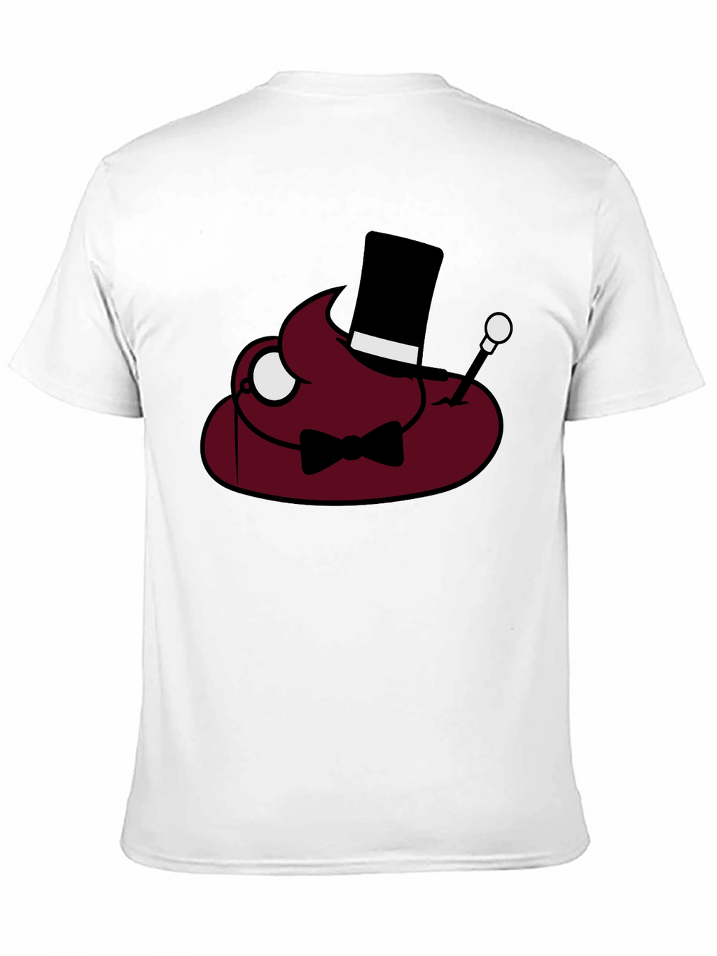 Poop Emoji Gentleman T-Shirt - Funny Humor Tee