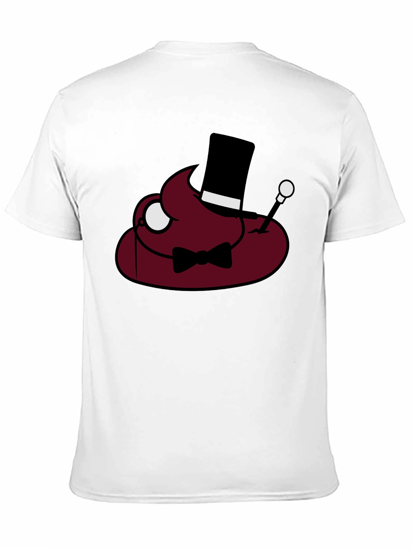 Poop Emoji Gentleman T-Shirt - Funny Humor Tee