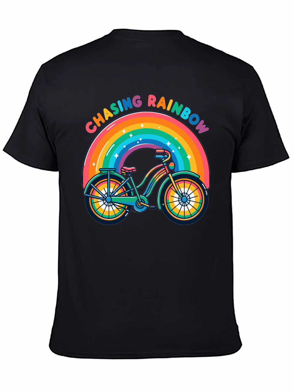 Chasing Rainbows Bicycle T-Shirt - Pride Ride