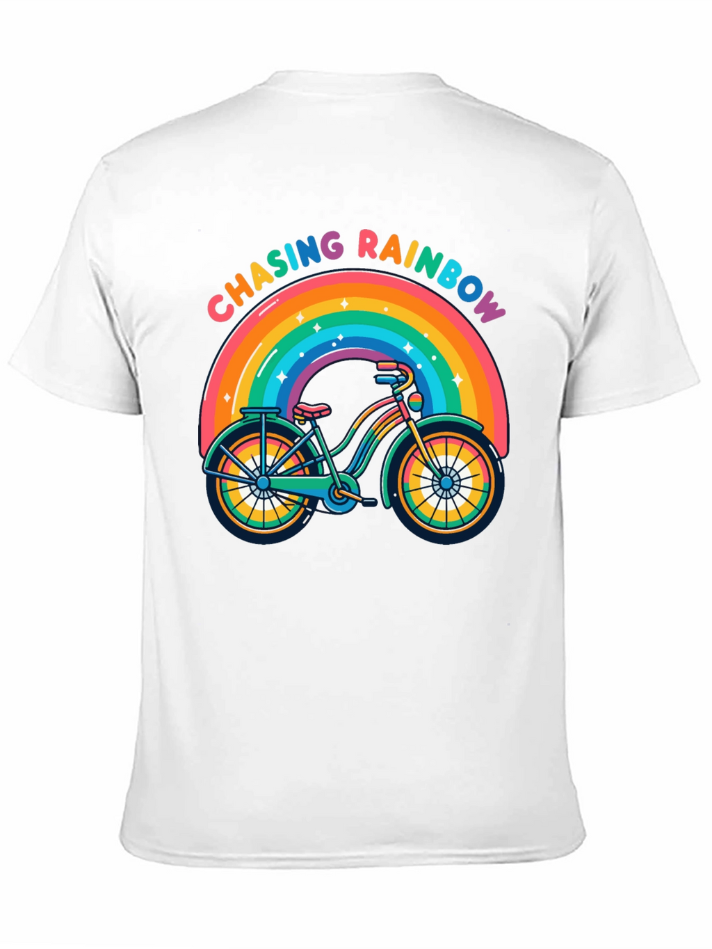 Chasing Rainbows Bicycle T-Shirt - Pride Ride