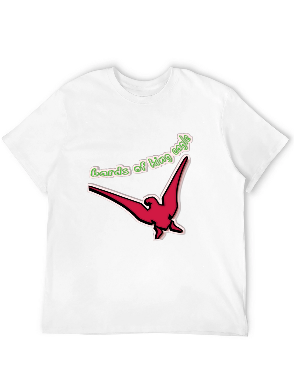Bards of King Eagle Graphic T-Shirt - Black