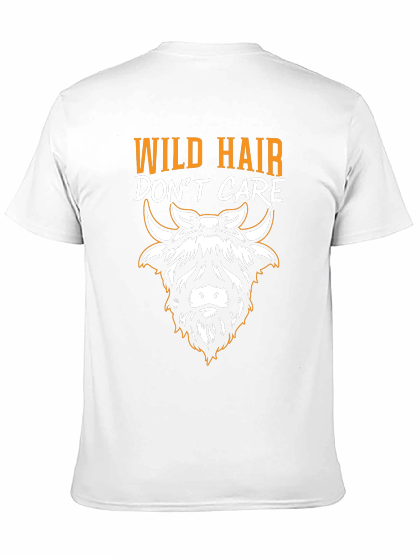 Wild Hair Dont Care Highland Cow T-Shirt