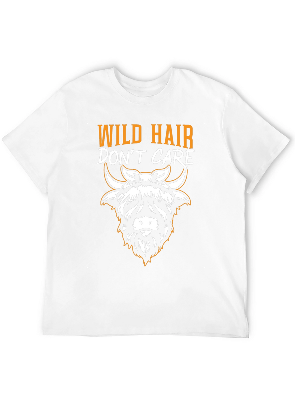 Wild Hair Dont Care Highland Cow T-Shirt