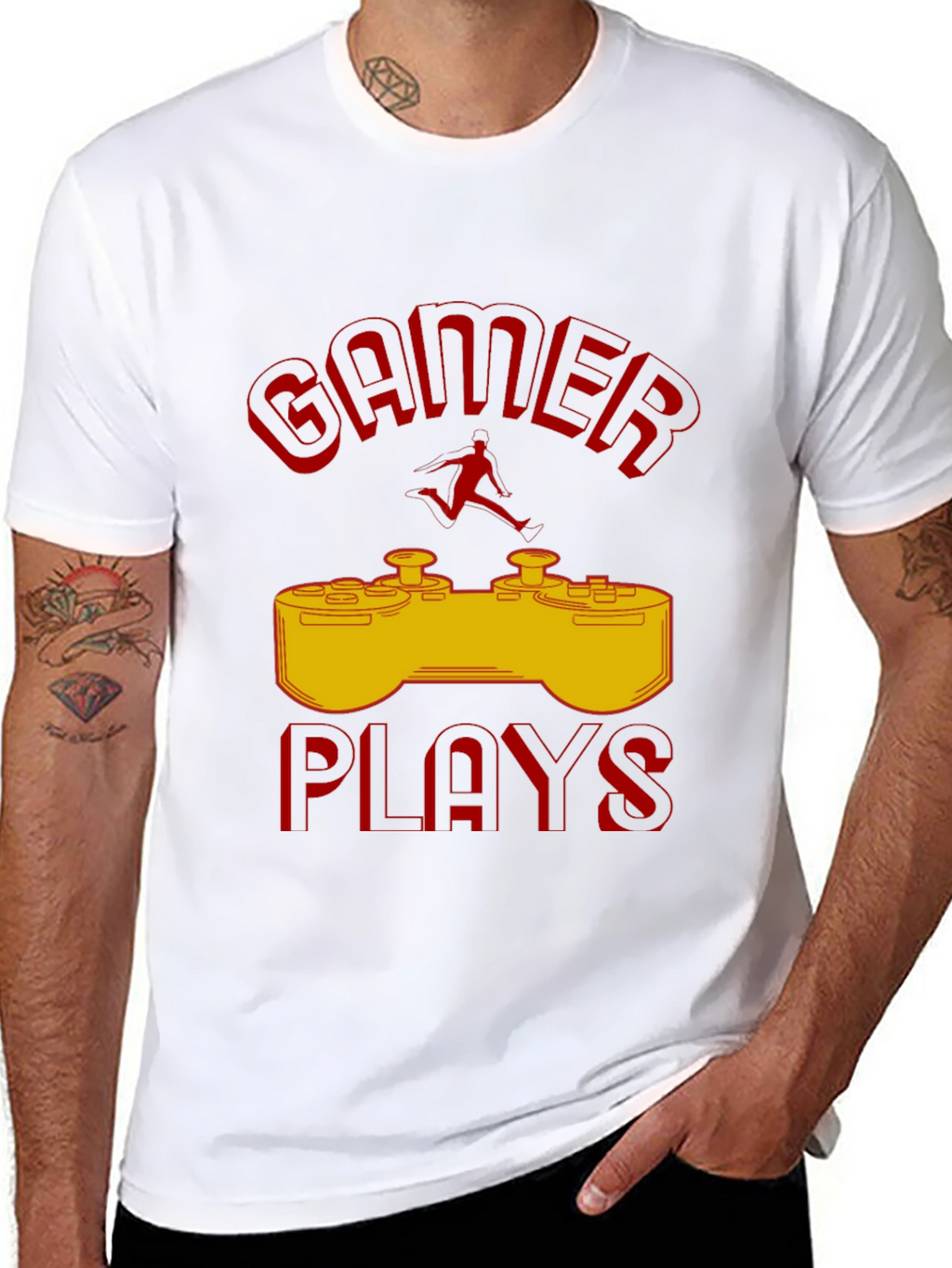 Gamer Plays T-Shirt - Cool Gaming Design