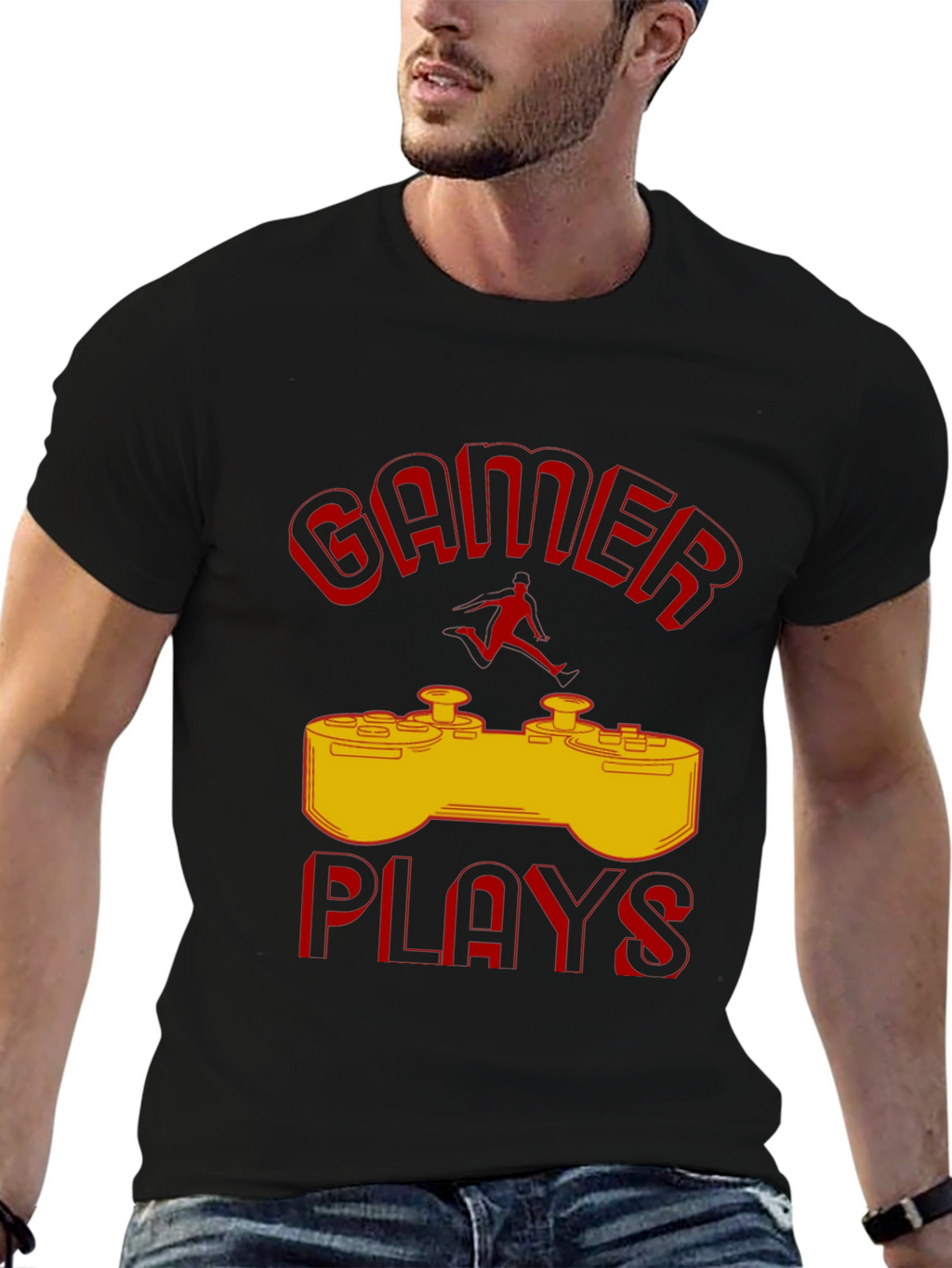 Gamer Plays T-Shirt - Cool Gaming Design