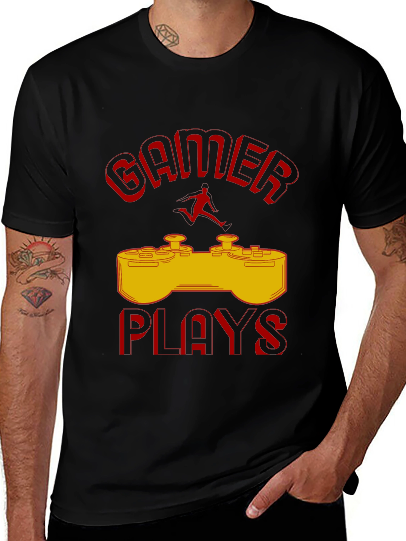 Gamer Plays T-Shirt - Cool Gaming Design
