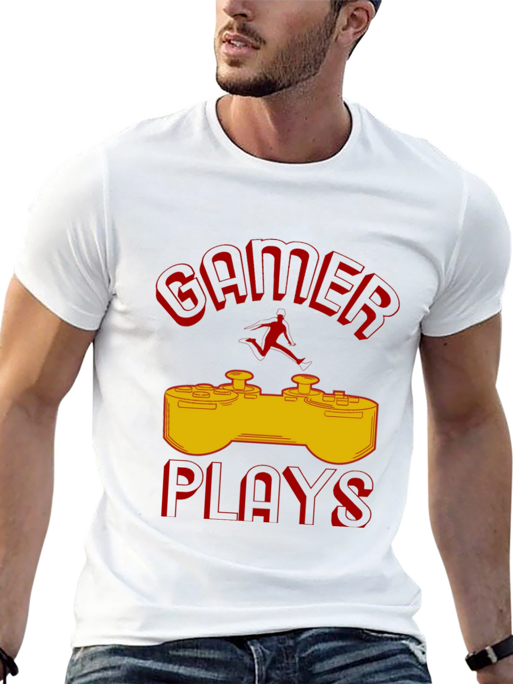 Gamer Plays T-Shirt - Cool Gaming Design