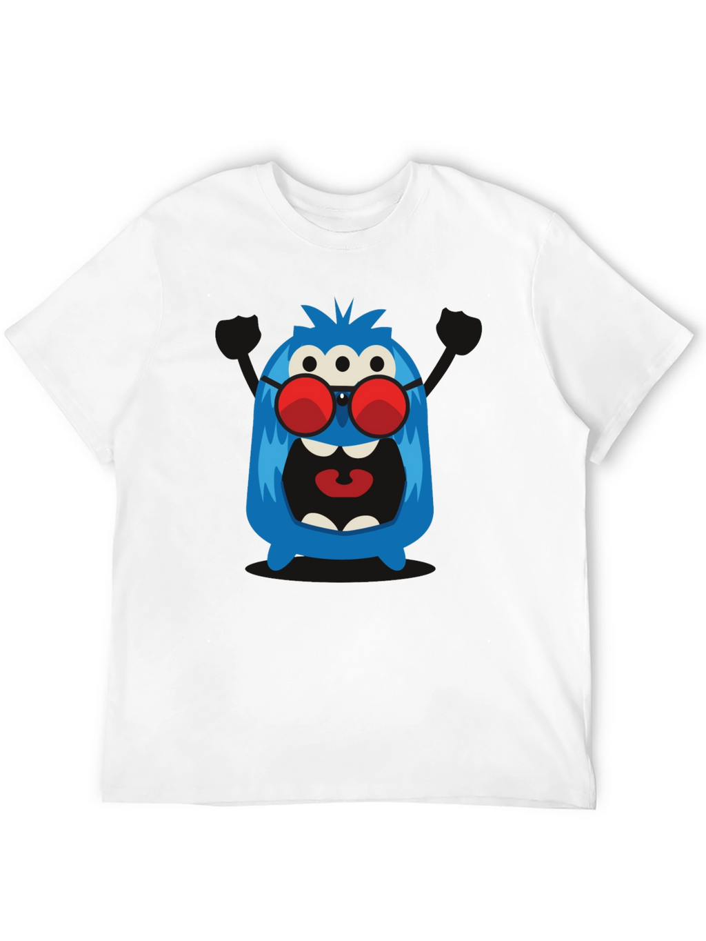 Monster Graphic Tee - Three Eyes & Shades!