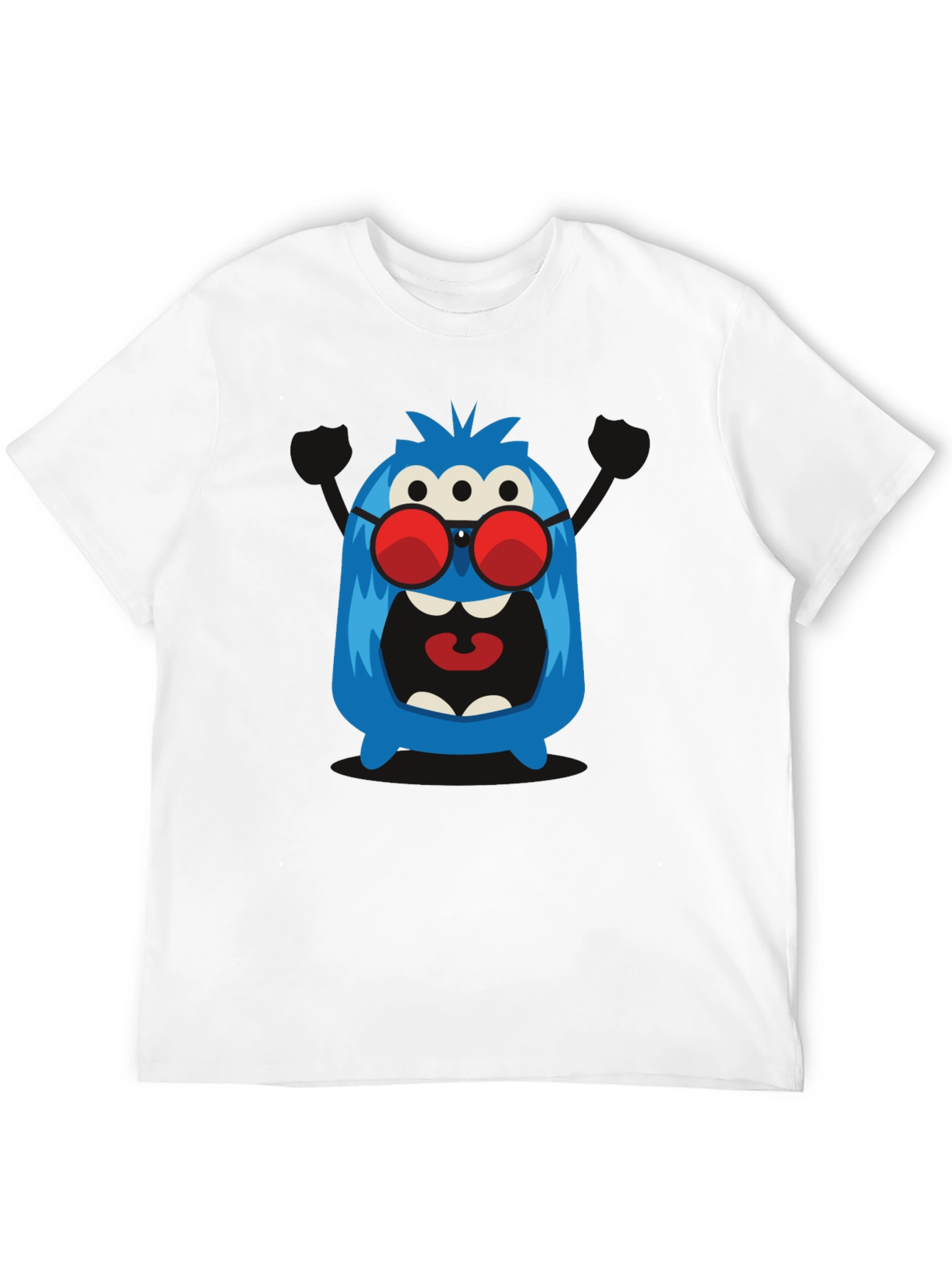 Monster Graphic Tee - Three Eyes & Shades!