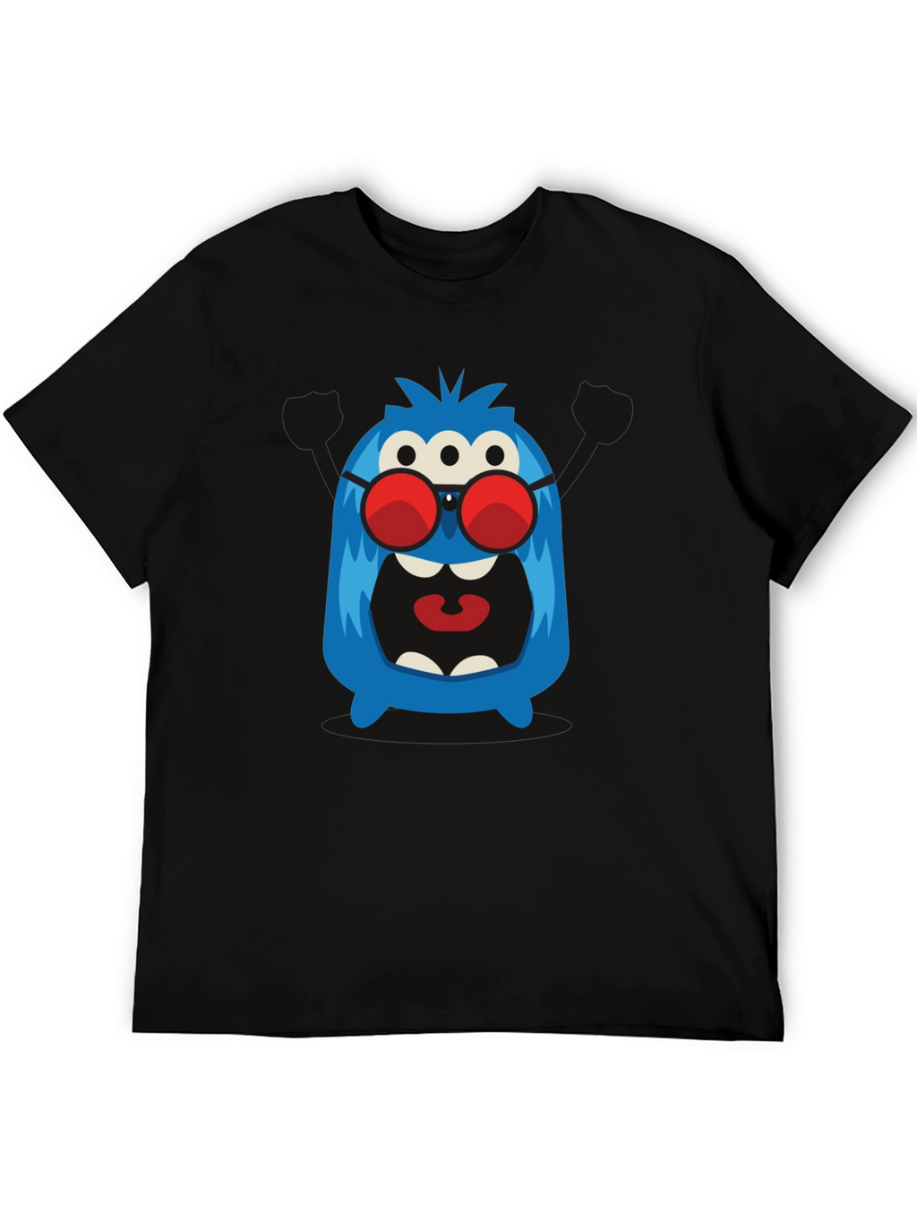 Monster Graphic Tee - Three Eyes & Shades!